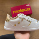 Tênis Moleca Quadrado Dourado 5827.105