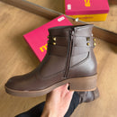 Bota Moleca Couro Fivela Tiras Grossas 5354.201