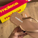 Chinelo De Dedo Moleca Grampos Dourados 5552.603