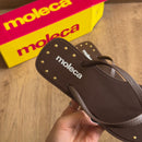 Chinelo De Dedo Moleca Grampos Dourados 5552.603