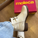 Bota Moleca Couro Fivela Tiras Grossas 5354.201