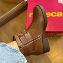 Bota Moleca Couro Fivela Tiras Grossas 5354.201